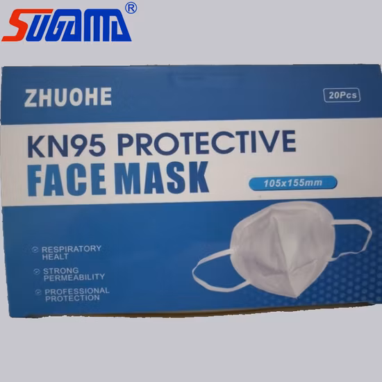 Máscara de proteção médica descartável KN95 N95 máscara contra poeira